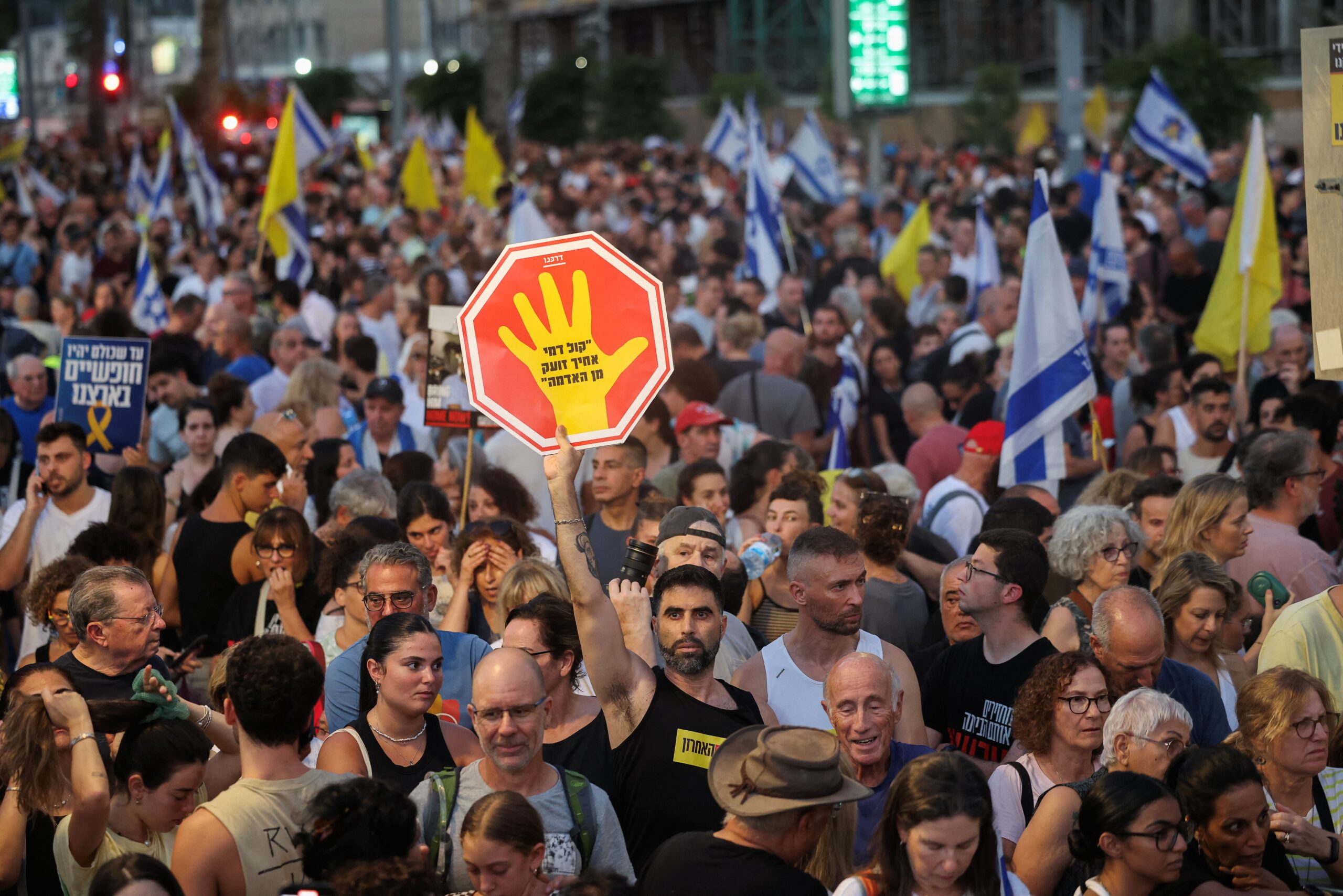 38 são detidos em Israel durante manifestações nacionais por cessar-fogo em Gaza e libertação de reféns