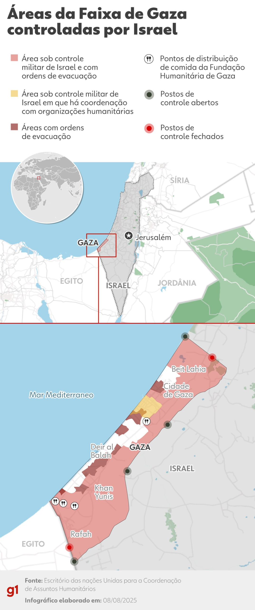 Exército de Israel se prepara para reassentar palestinos no sul de Gaza