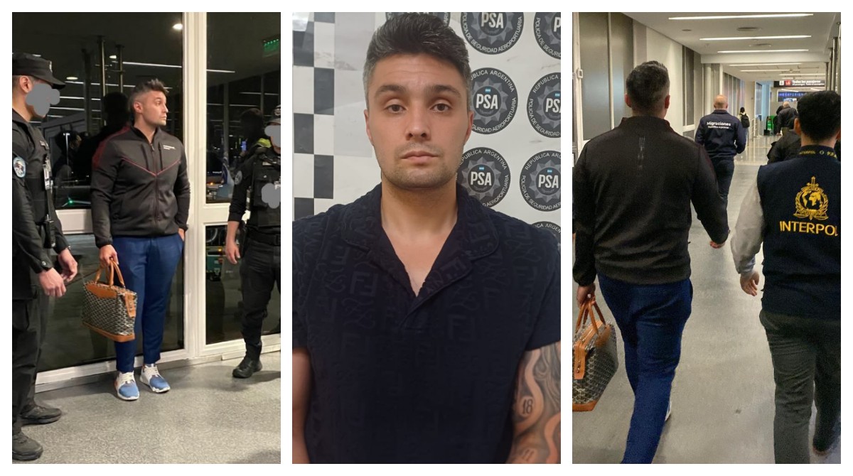 Vídeo mostra momento em que influencer Gabriel Spalone é preso ao pousar na Argentina