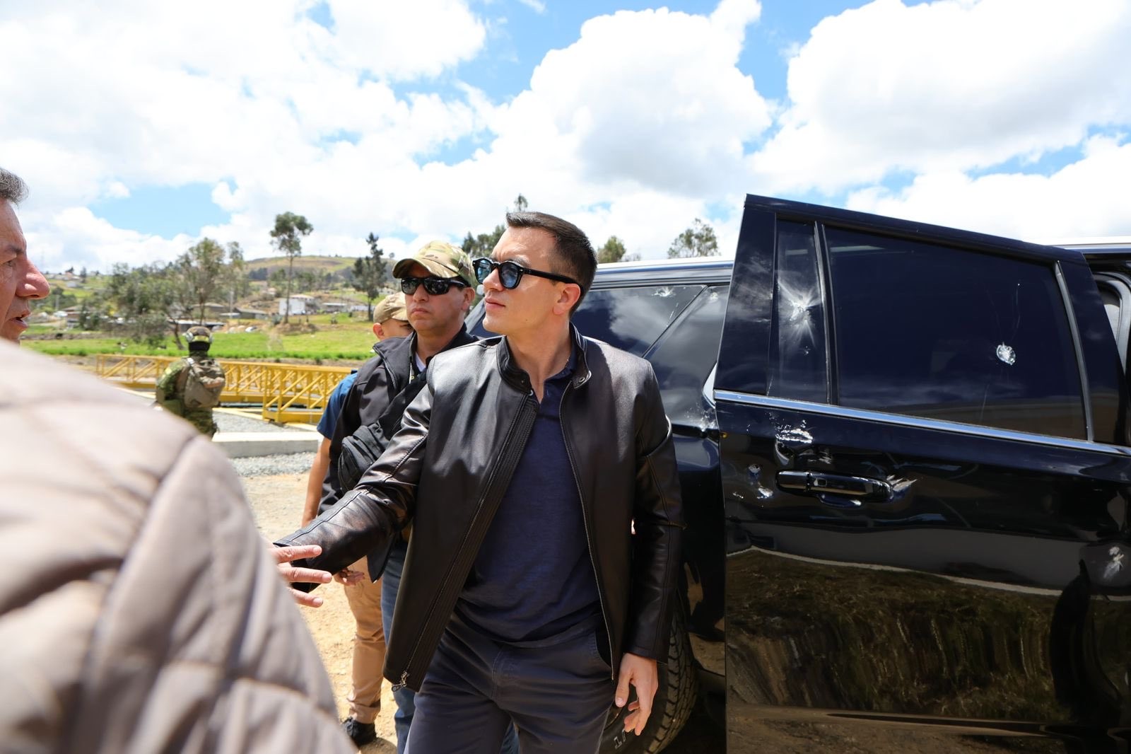 Daniel Noboa, presidente do Equador, é alvo de atentado