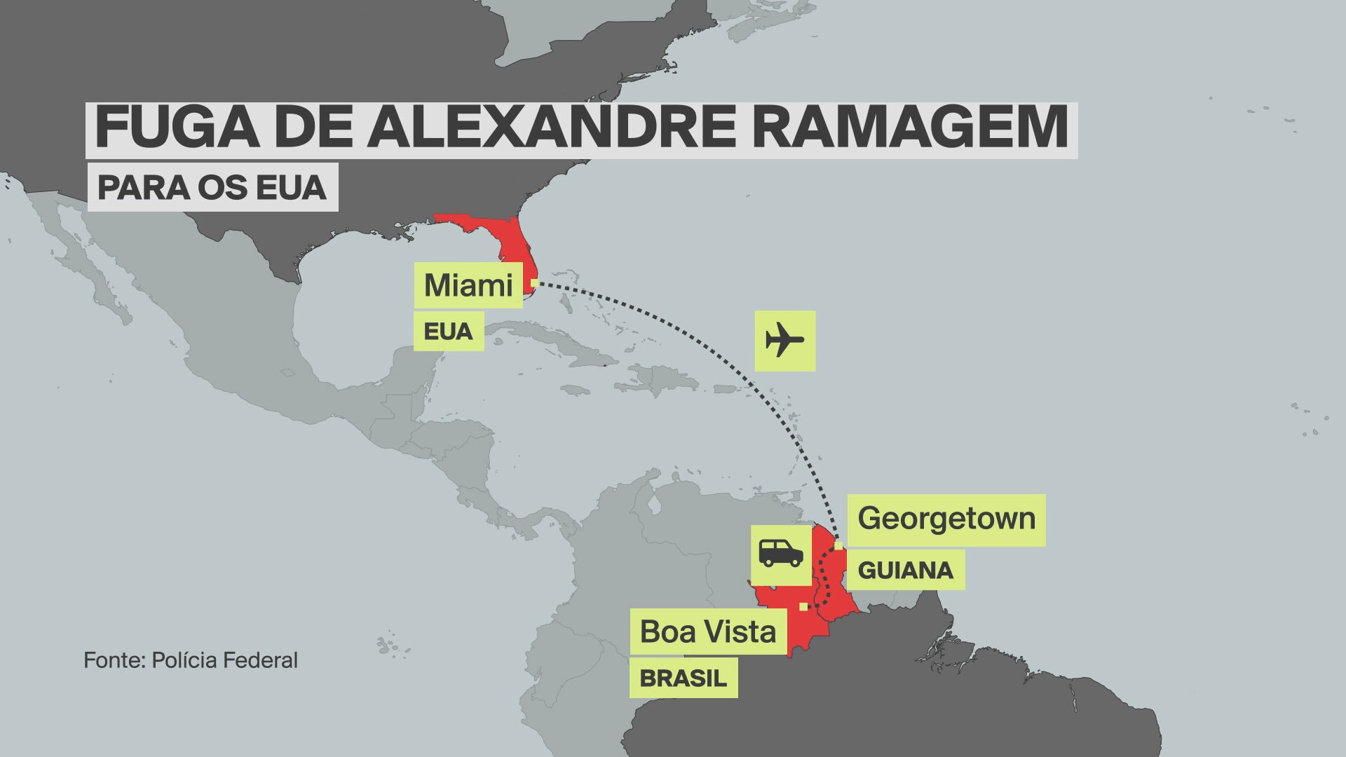 Foragido da Justiça brasileira, Ramagem ficou dois dias preso nos EUA e foi liberado; entenda